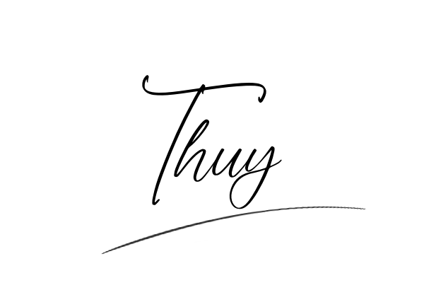 Chữ ký tên Thủy, Thúy, Thùy, Thụy